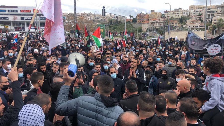 ام الفحم تحيي فعاليات جمعة الغضب 11 ضد العنف 